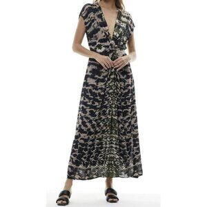 Young Fabulous & Broke Helena Boa Snake Green Dress Sz Small NWOT